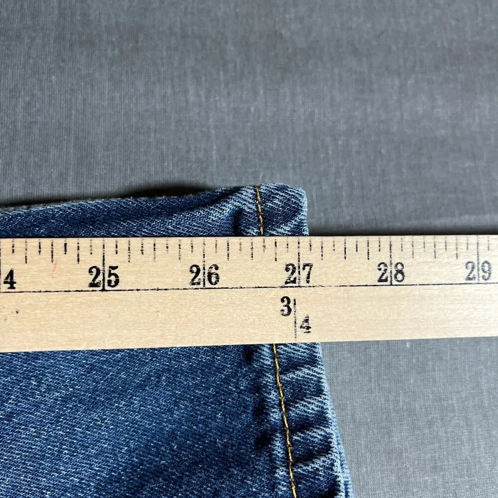 Levi's 505 Jeans Mens Size 33X30 Blue Dark Wash Denim Straight Regular Fit‎ Work